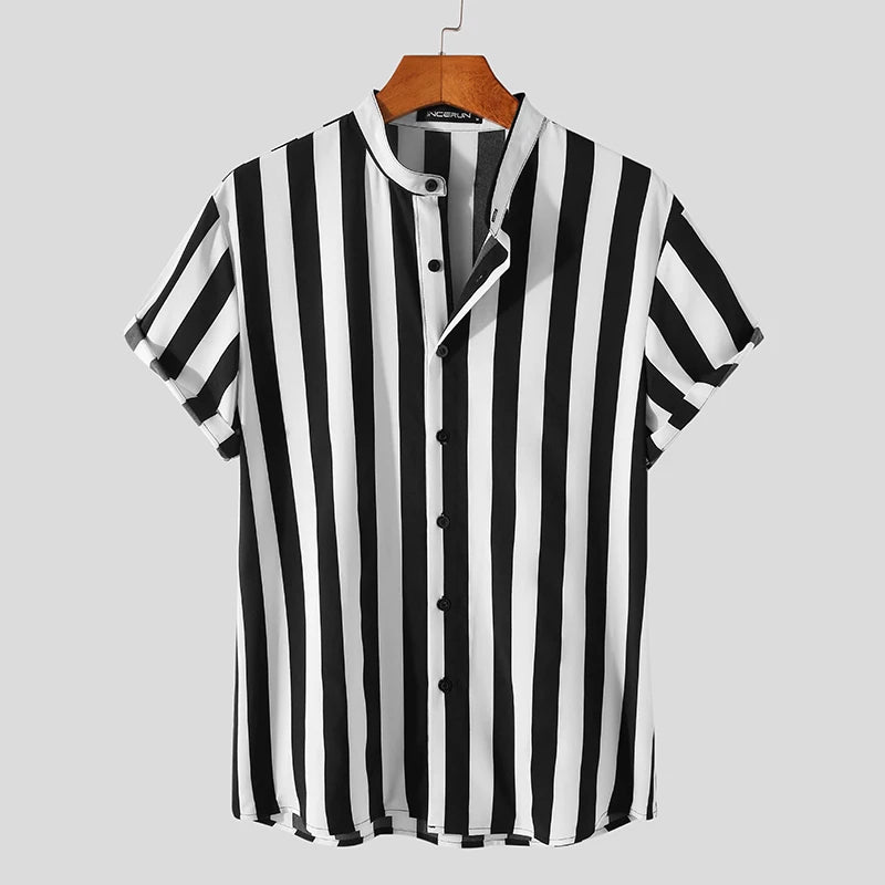 Men's Vertical Striped Shirt