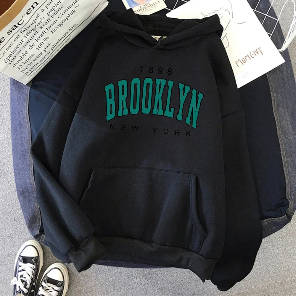 Brooklyn Hooded Sweater Fashion  Hip Hop Street