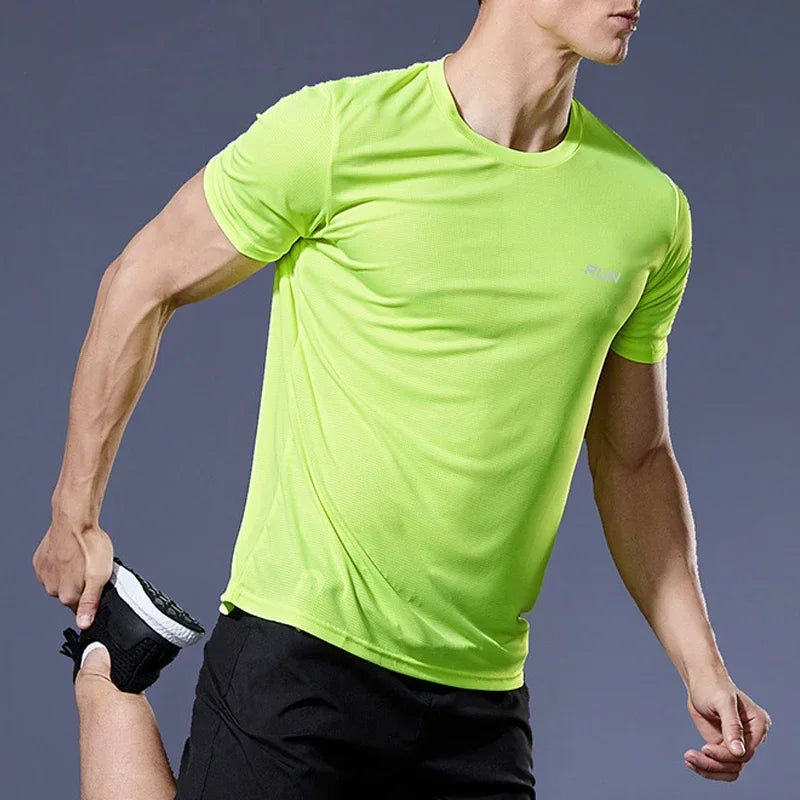 Lightweight Short-Sleeve Pullover - Breathable and Stretchy for Gym & Running