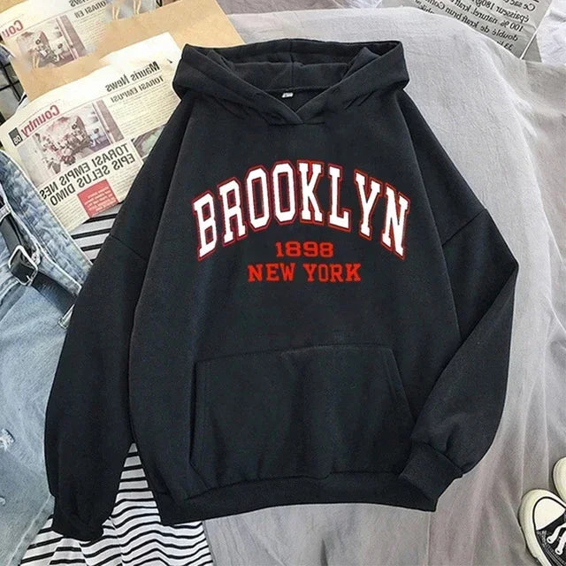 Brooklyn Hooded Sweater Fashion  Hip Hop Street