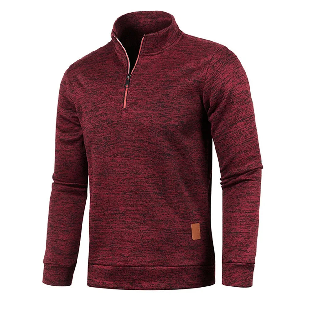 Half-Zip Sports Sweatshirt - Modern Style in Various Colors