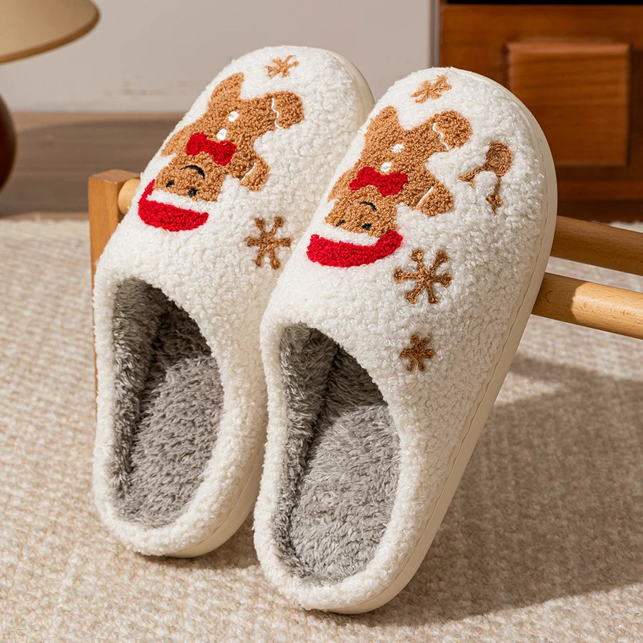 Gingerbread Slippers: Festive Warmth for Your Home