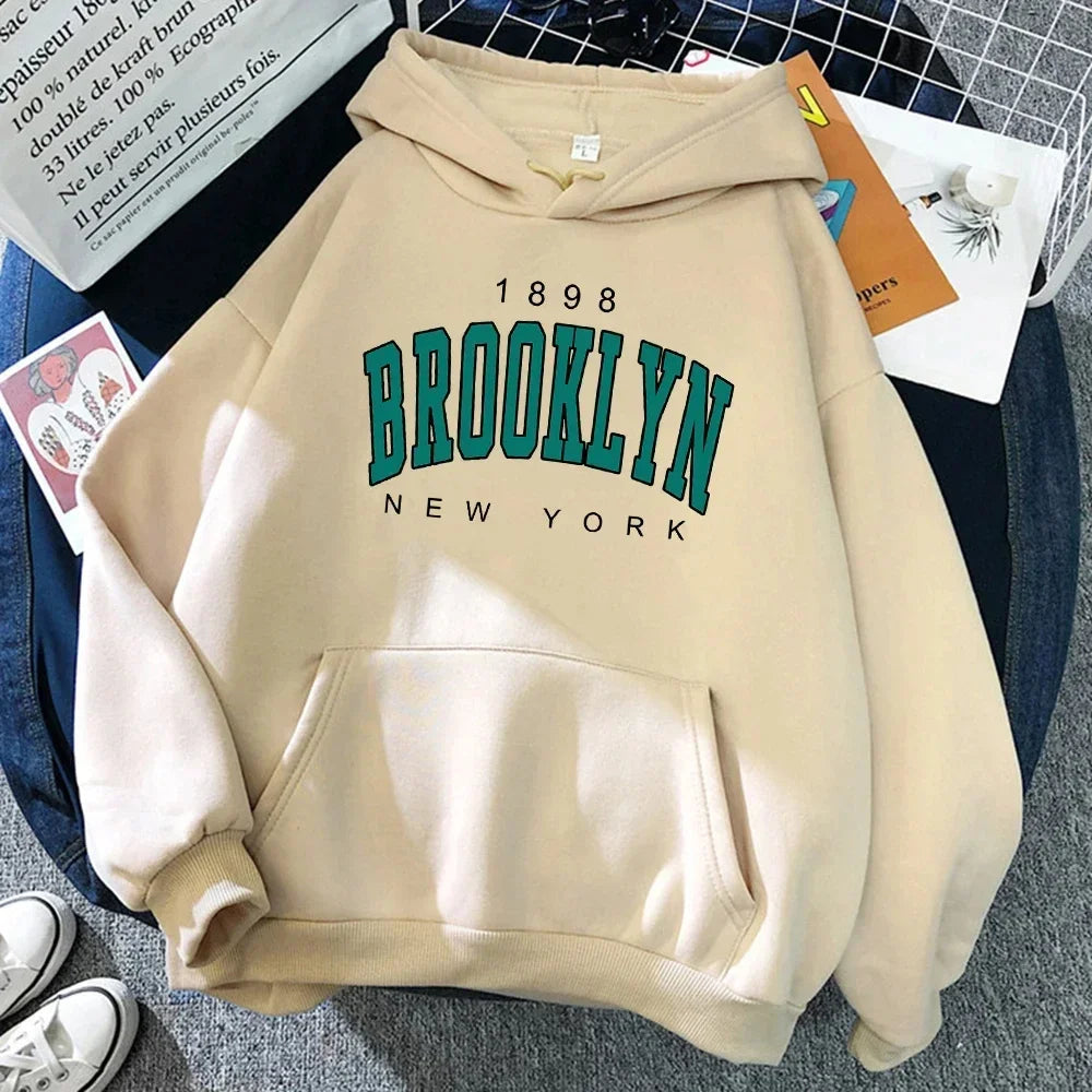 Brooklyn Hooded Sweater Fashion  Hip Hop Street