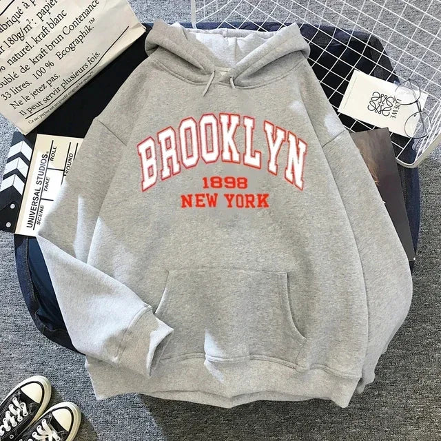 Brooklyn Hooded Sweater Fashion  Hip Hop Street