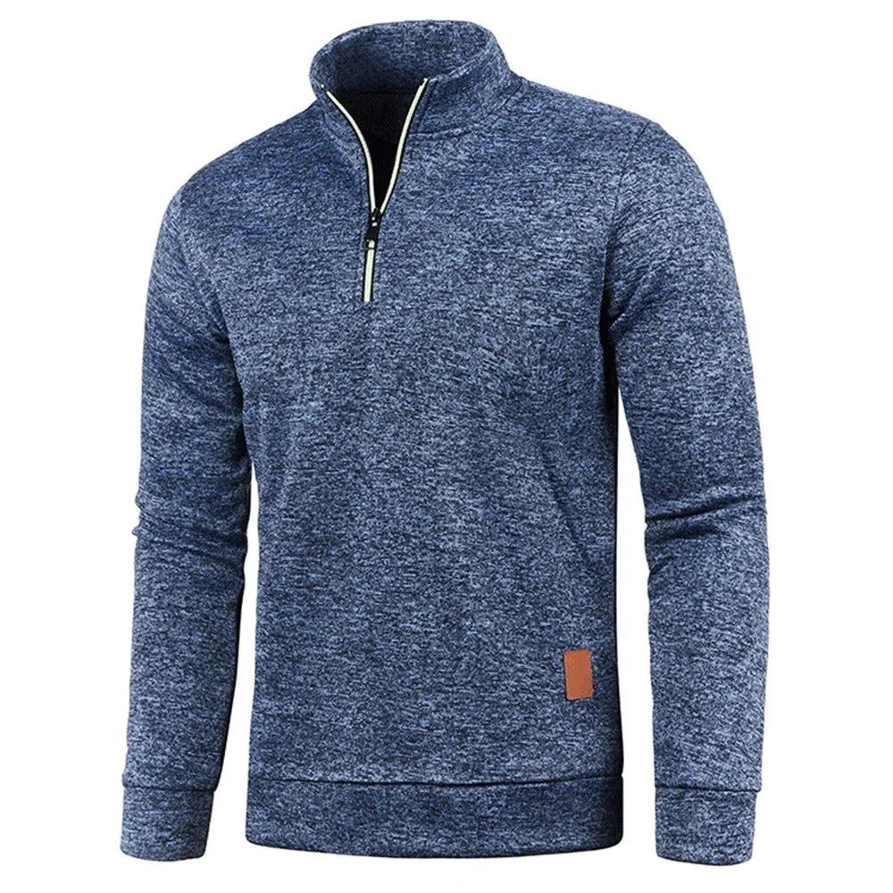 Half-Zip Sports Sweatshirt - Modern Style in Various Colors