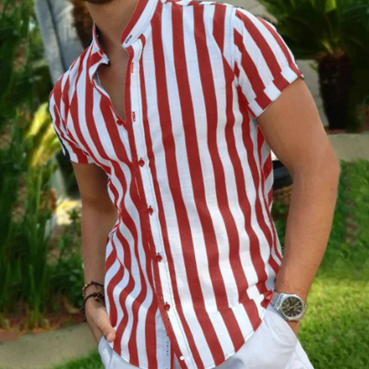 Men's Vertical Striped Shirt