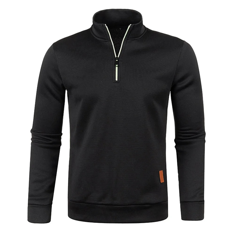 Half-Zip Sports Sweatshirt - Modern Style in Various Colors