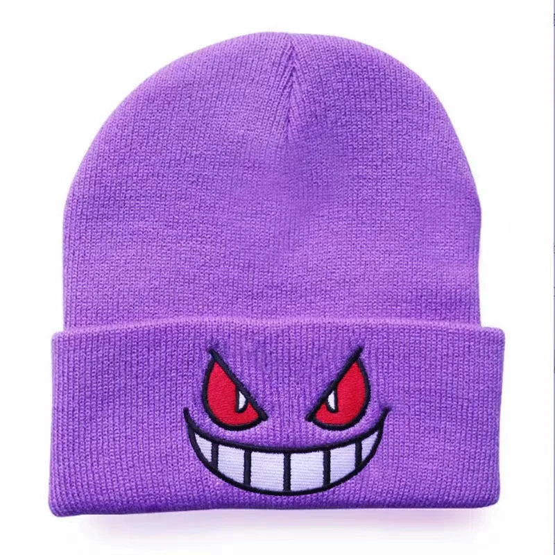 Gengar Pokémon Beanie - Warm, Thick Hat for Fans