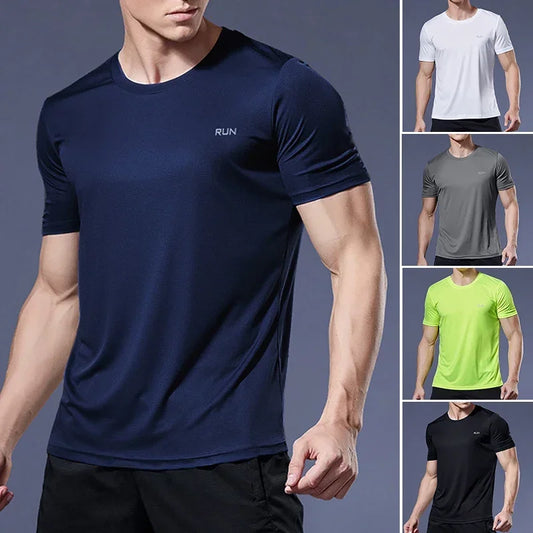 Lightweight Short-Sleeve Pullover - Breathable and Stretchy for Gym & Running