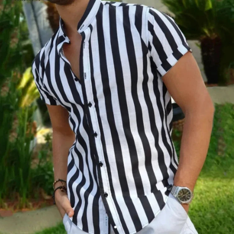 Men's Vertical Striped Shirt